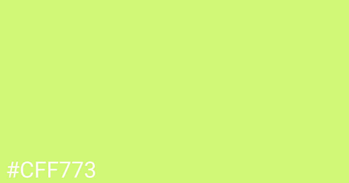 Hex color #cff773 graphic