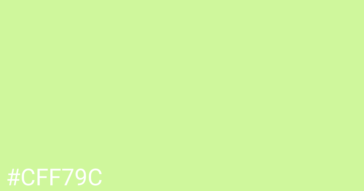 Hex color #cff79c graphic