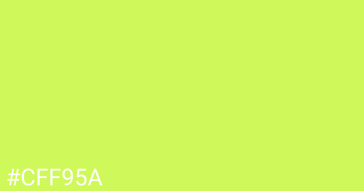 Hex color #cff95a graphic