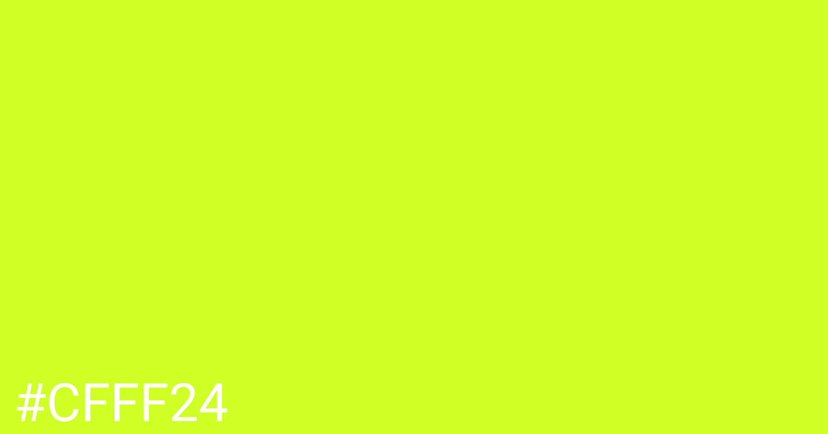 Hex color #cfff24 graphic