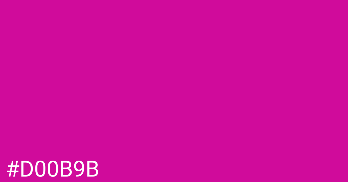 Hex color #d00b9b graphic