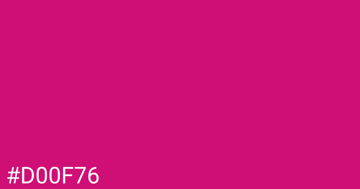Hex color #d00f76 graphic