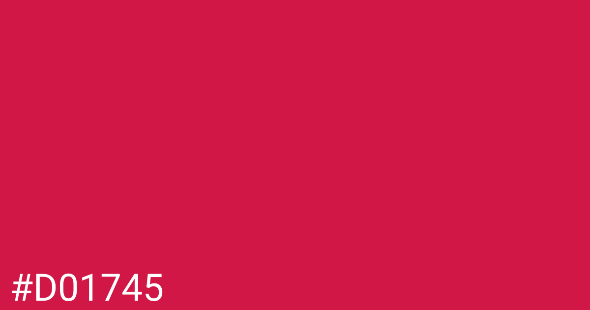 Hex color #d01745 graphic