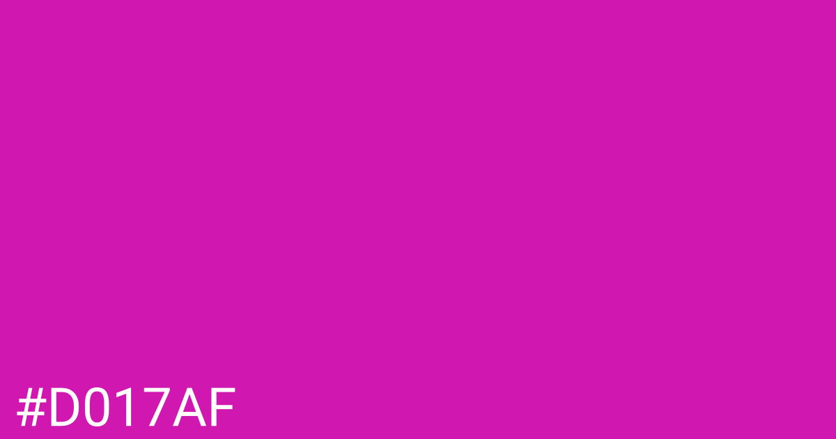 Hex color #d017af graphic