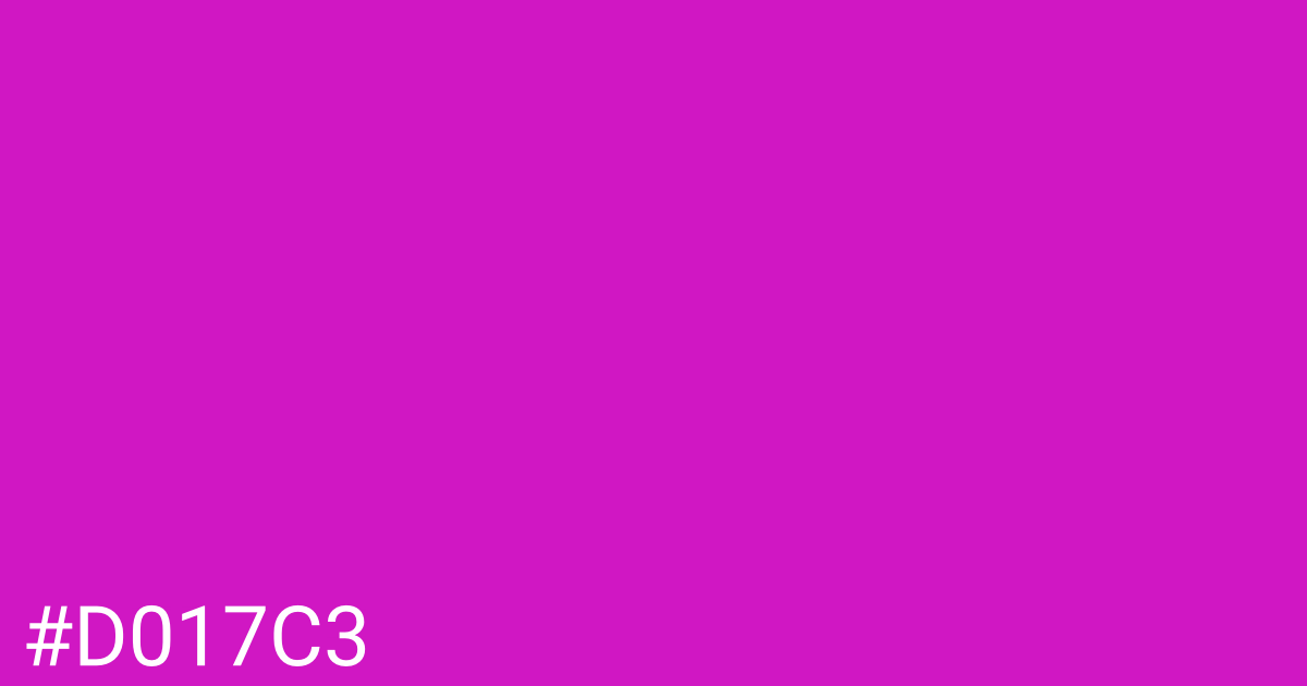 Hex color #d017c3 graphic