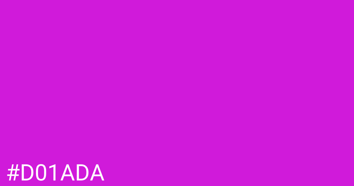 Hex color #d01ada graphic