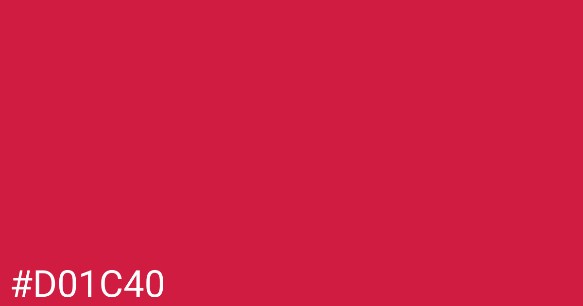Hex color #d01c40 graphic