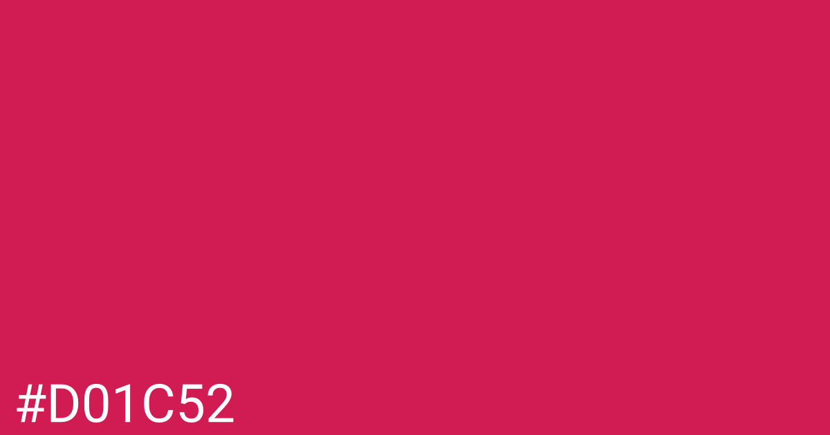 Hex color #d01c52 graphic