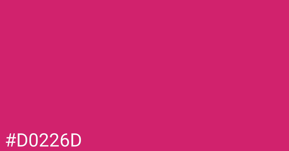 Hex color #d0226d graphic