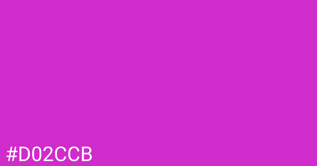 Hex color #d02ccb graphic