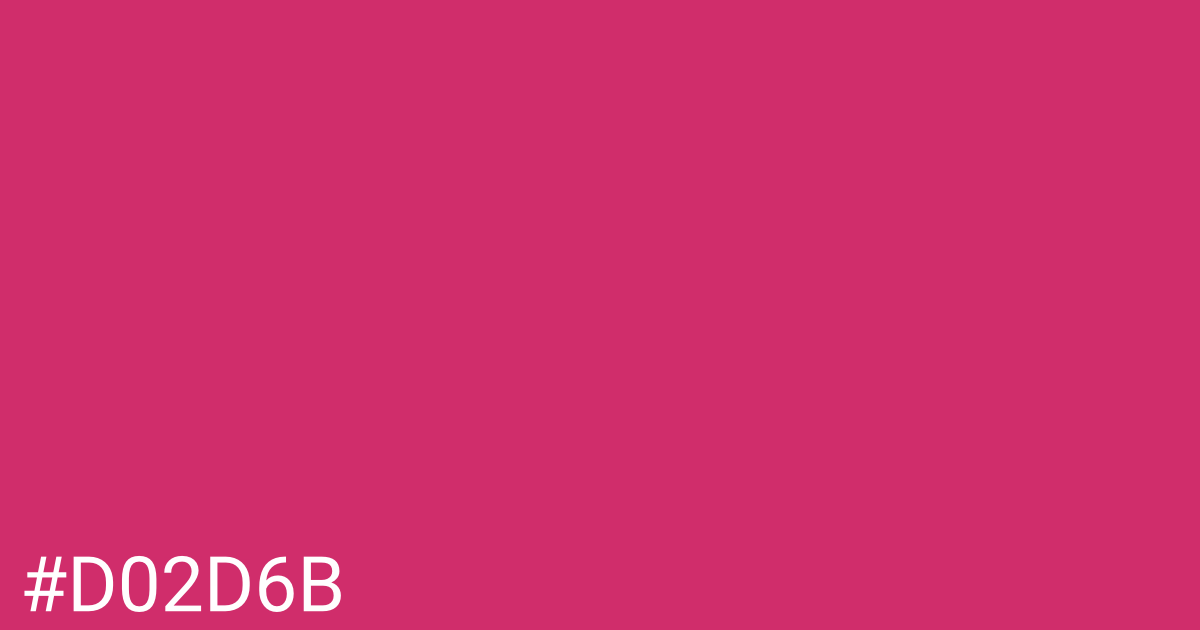 Hex color #d02d6b graphic