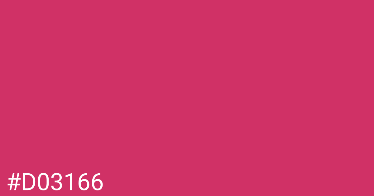 Hex color #d03166 graphic