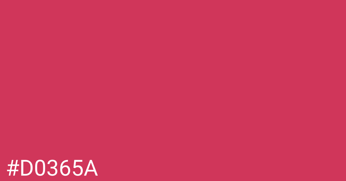 Hex color #d0365a graphic
