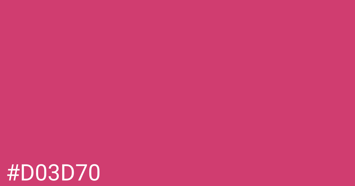 Hex color #d03d70 graphic