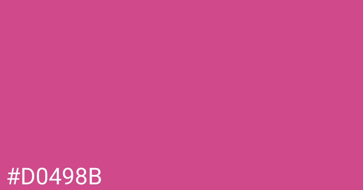 Hex color #d0498b graphic