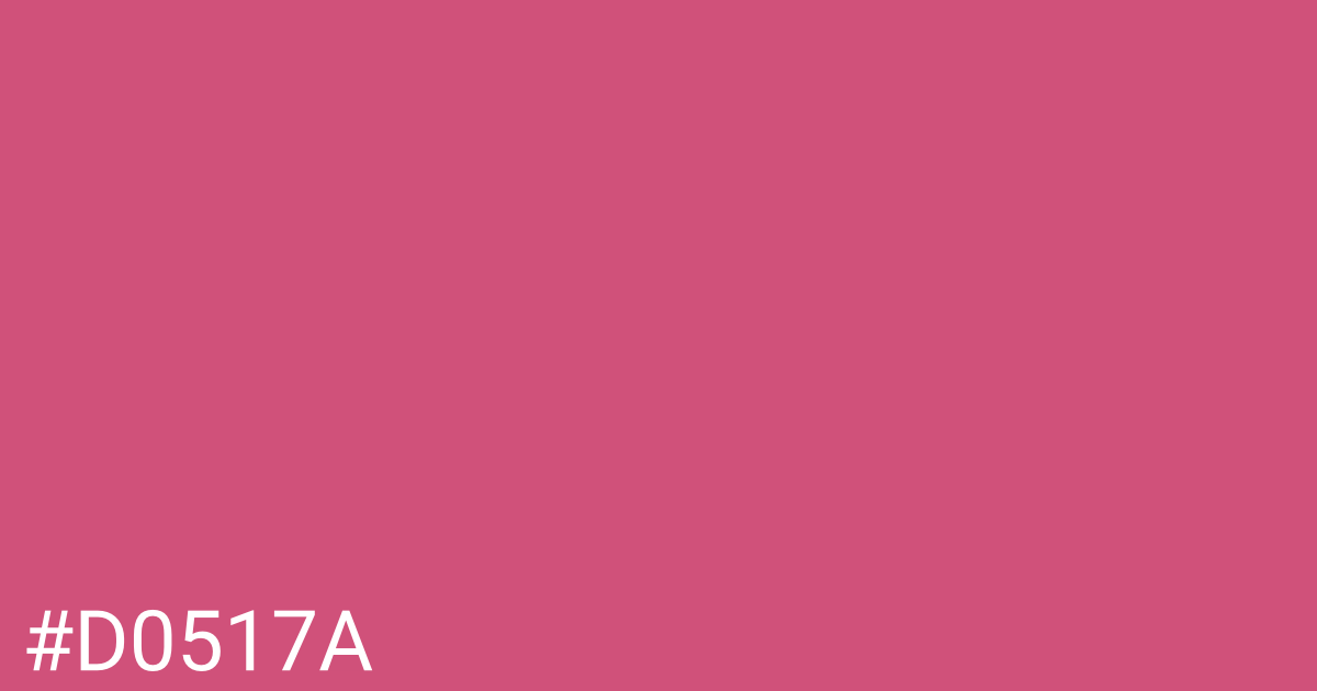 Hex color #d0517a graphic