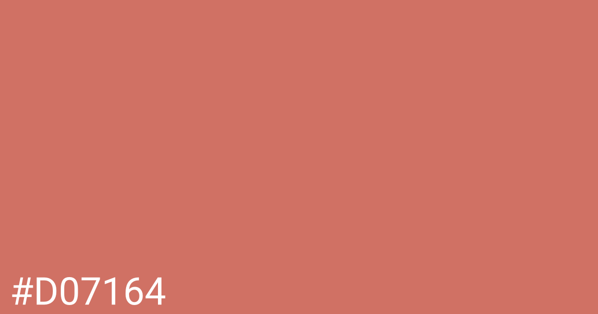Hex color #d07164 graphic