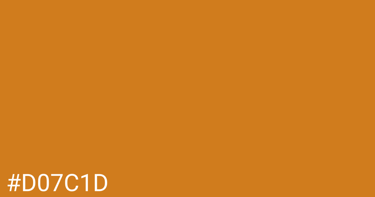 Hex color #d07c1d graphic