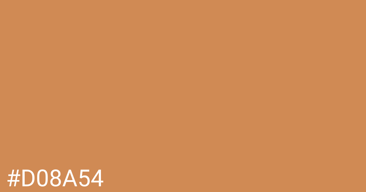 Hex color #d08a54 graphic