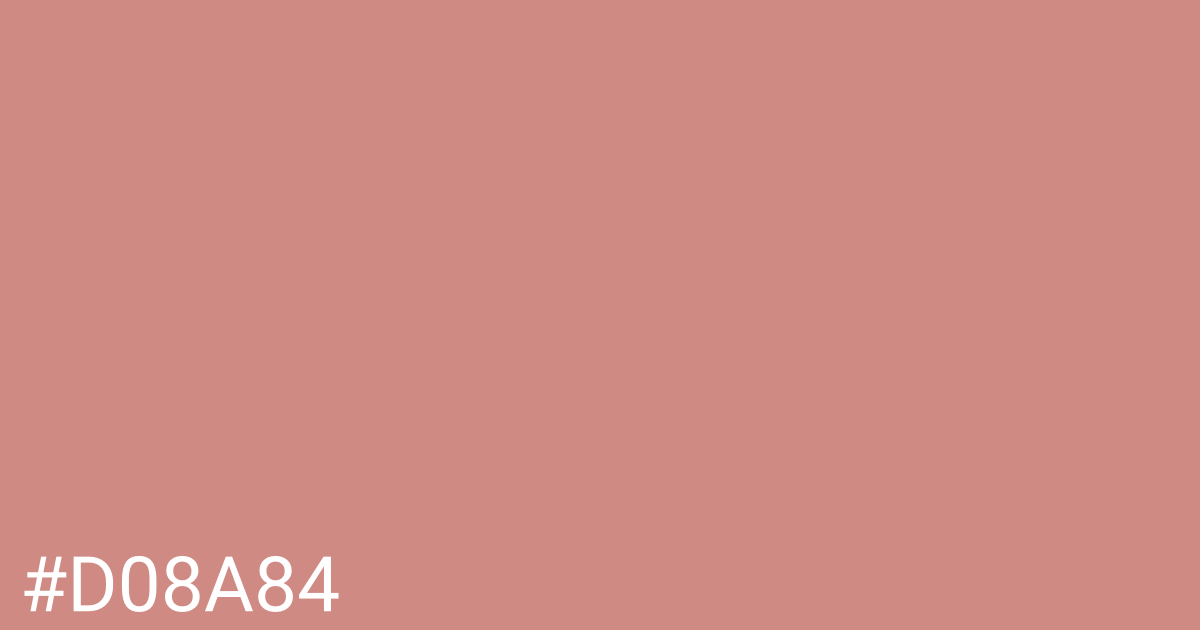 Hex color #d08a84 graphic