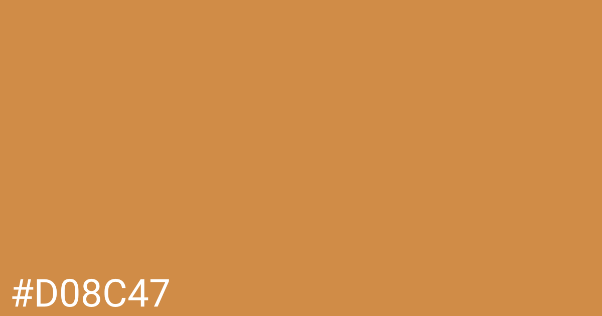 Hex color #d08c47 graphic