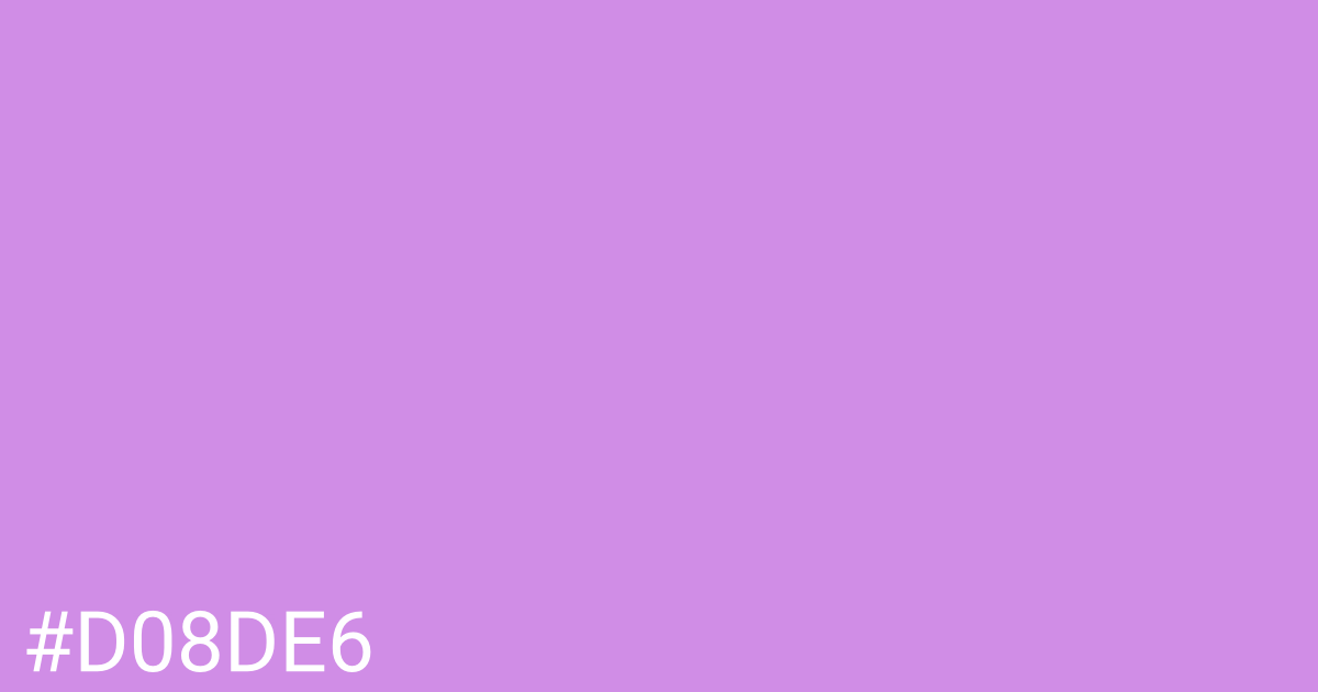 Hex color #d08de6 graphic