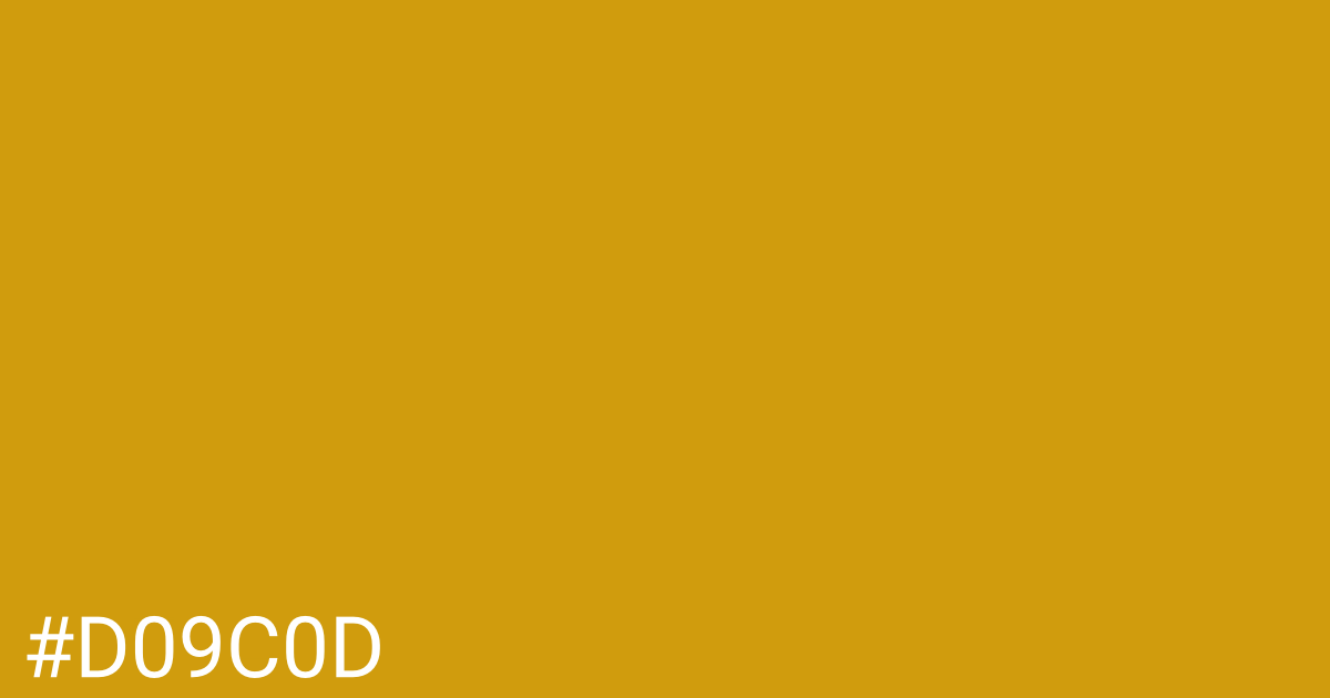 Hex color #d09c0d graphic