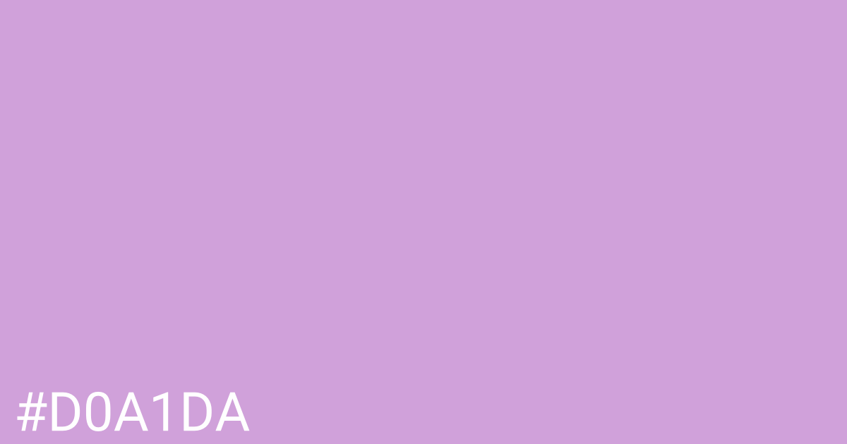 Hex color #d0a1da graphic