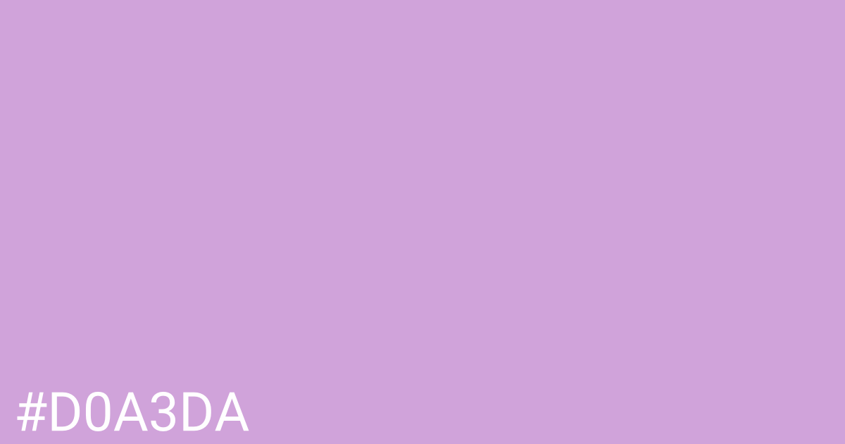 Hex color #d0a3da graphic