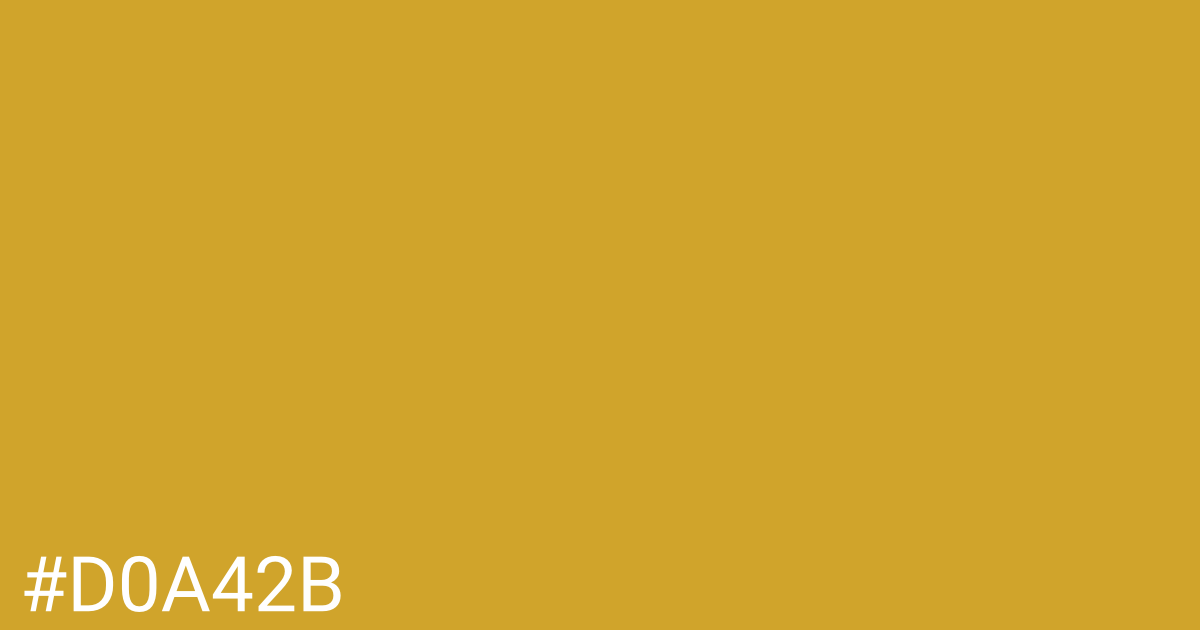 Hex color #d0a42b graphic