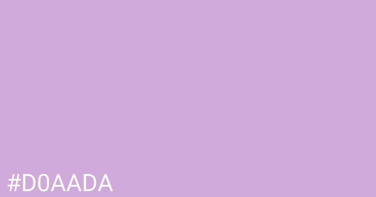 Hex color #d0aada graphic