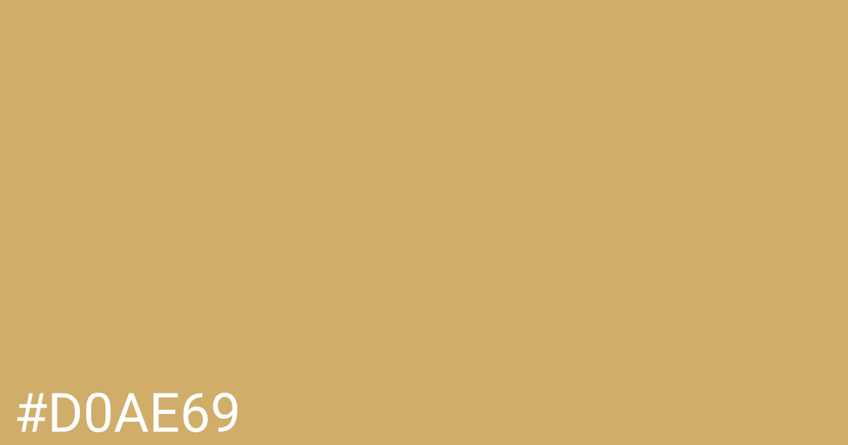 Hex color #d0ae69 graphic