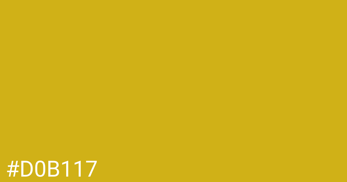 Hex color #d0b117 graphic
