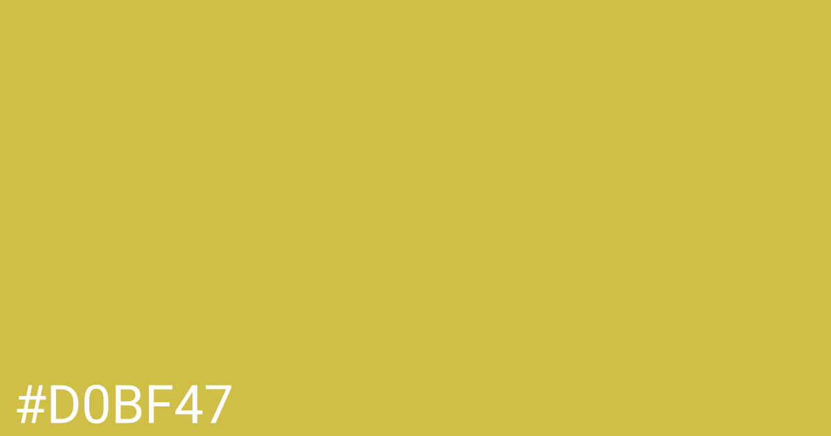 Hex color #d0bf47 graphic