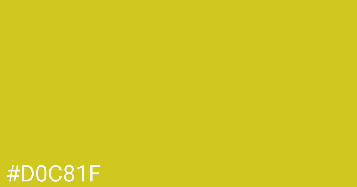 Hex color #d0c81f graphic