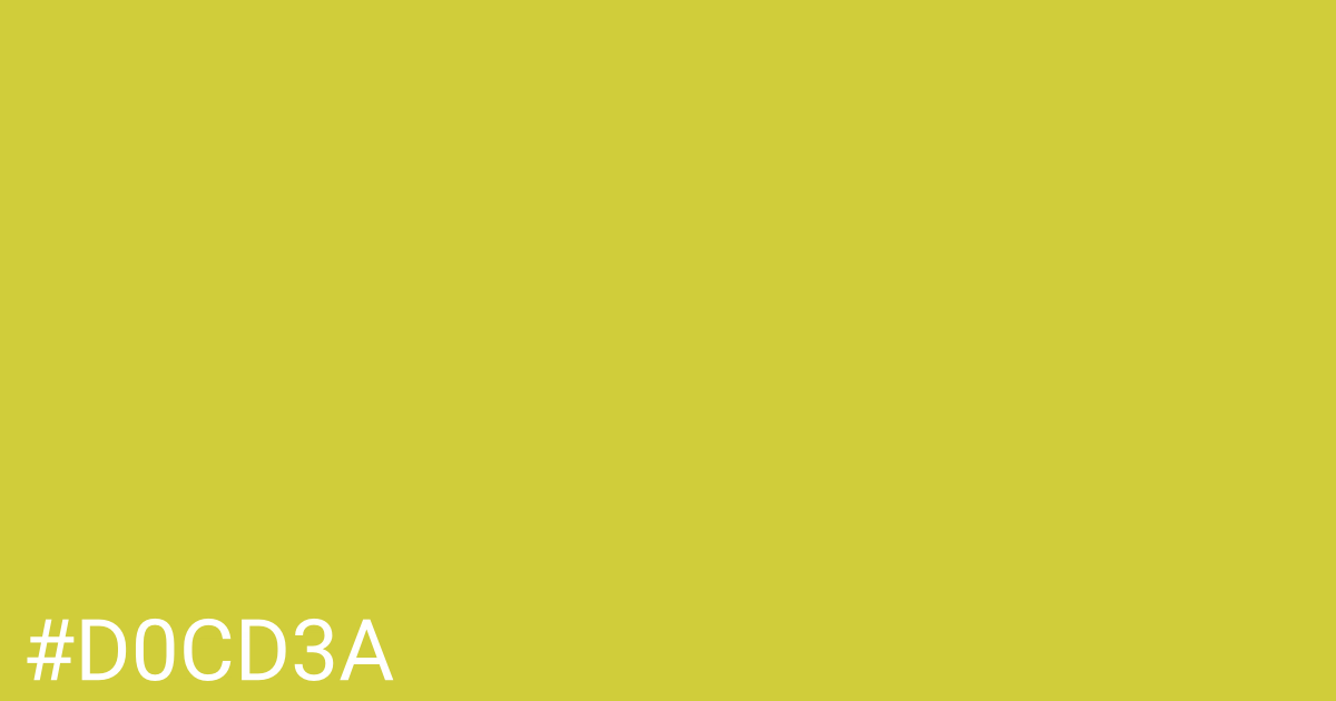 Hex color #d0cd3a graphic
