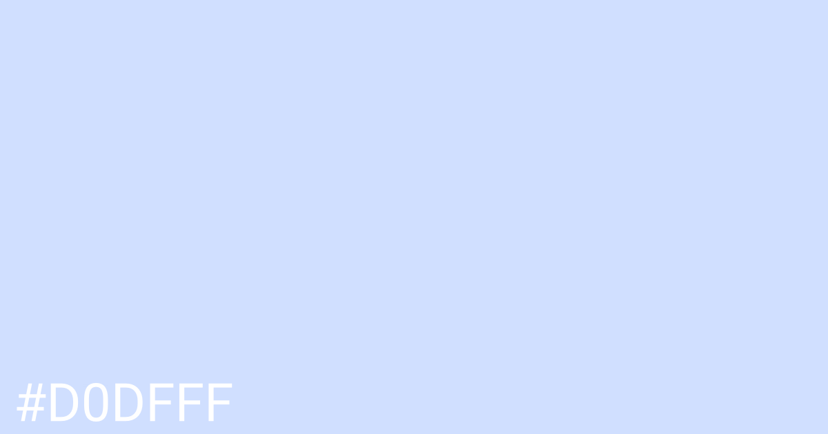 Hex color #d0dfff graphic