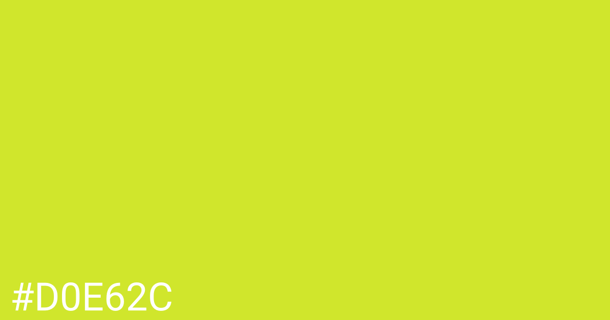 Hex color #d0e62c graphic