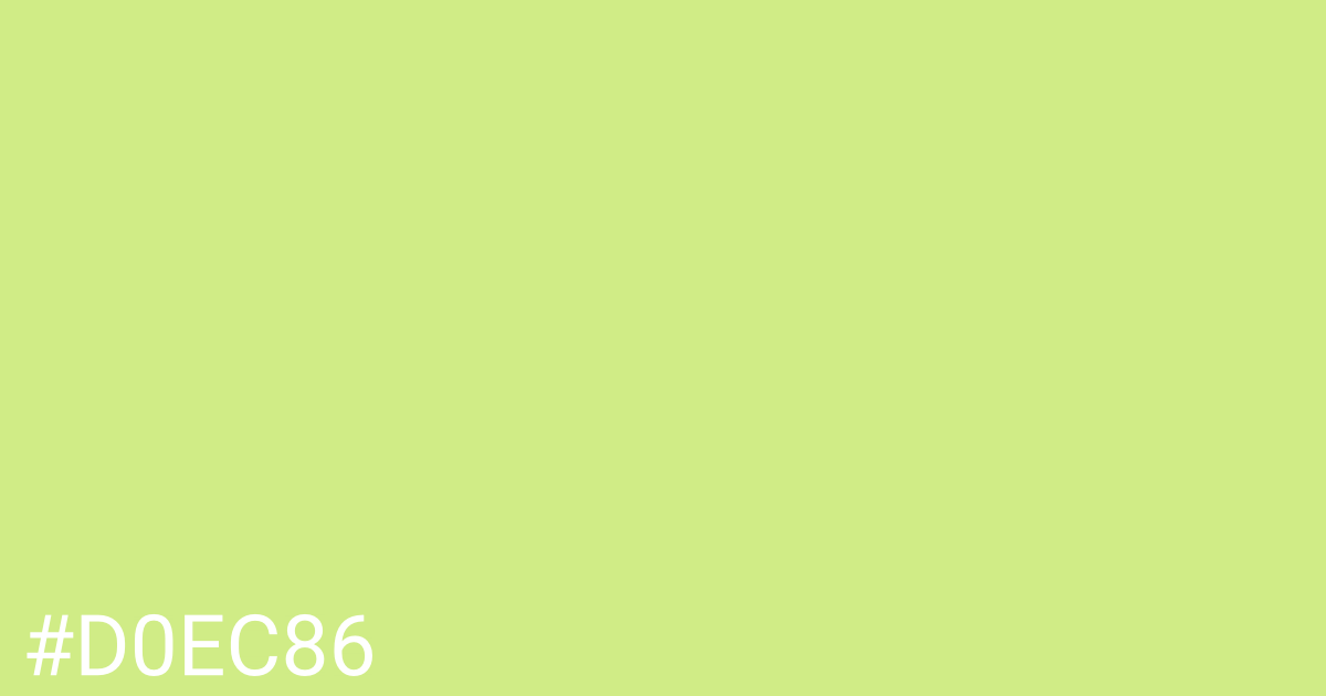 Hex color #d0ec86 graphic
