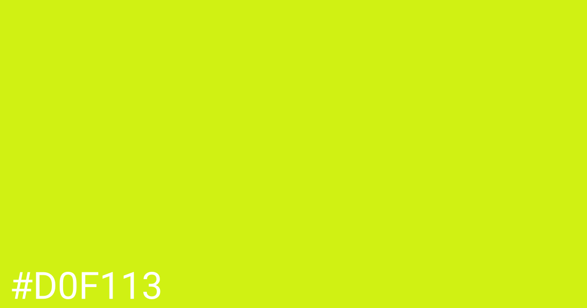 Hex color #d0f113 graphic