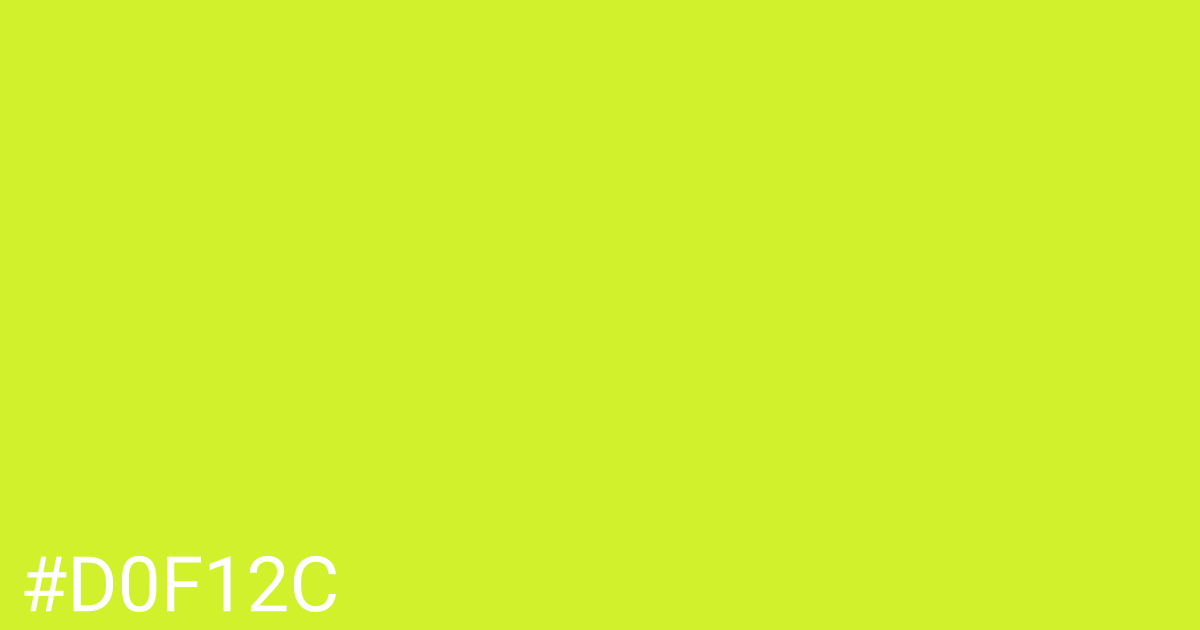 Hex color #d0f12c graphic