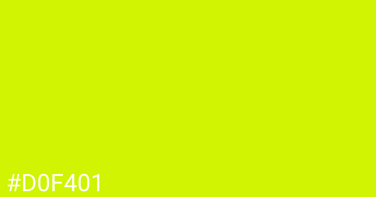 Hex color #d0f401 graphic