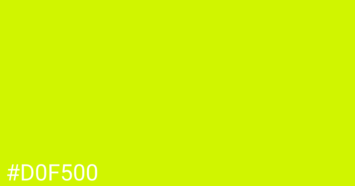 Hex color #d0f500 graphic