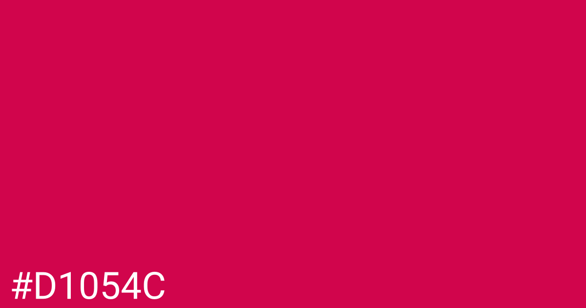 Hex color #d1054c graphic
