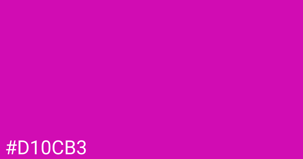 Hex color #d10cb3 graphic