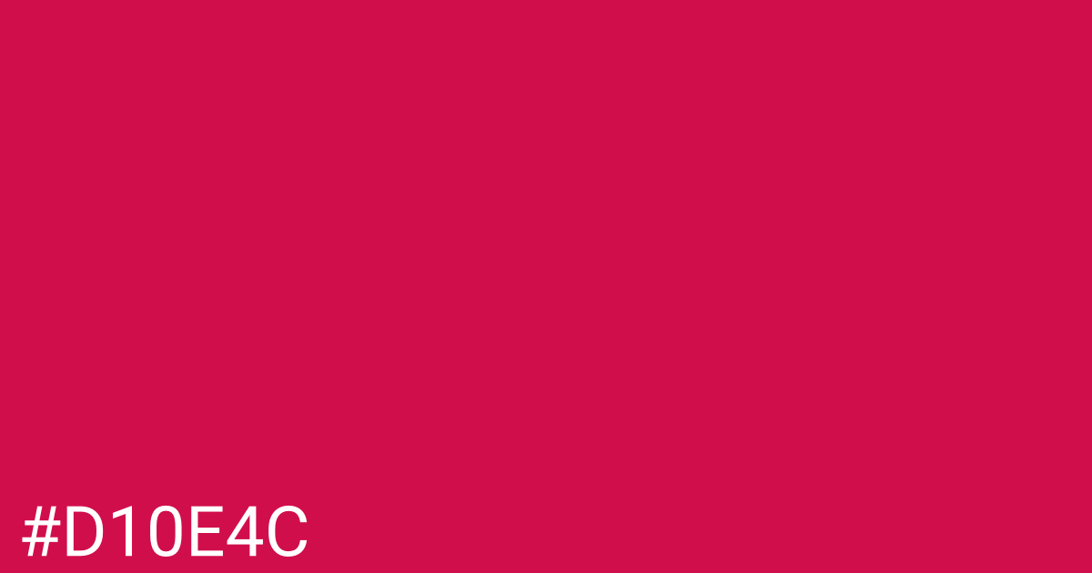 Hex color #d10e4c graphic