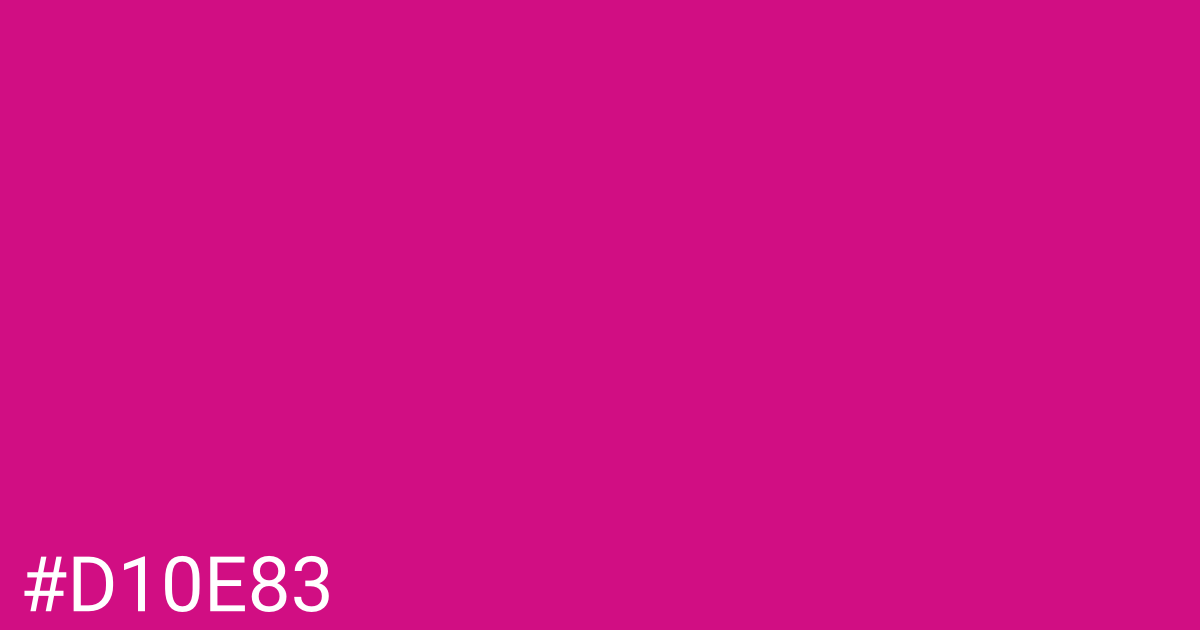 Hex color #d10e83 graphic