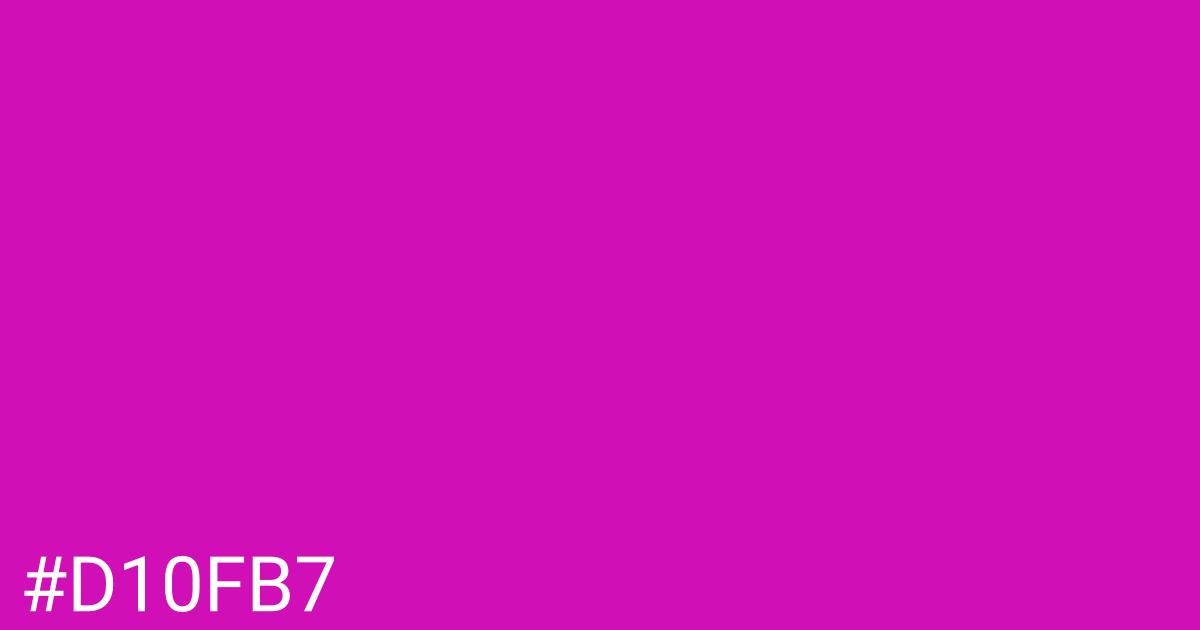 Hex color #d10fb7 graphic