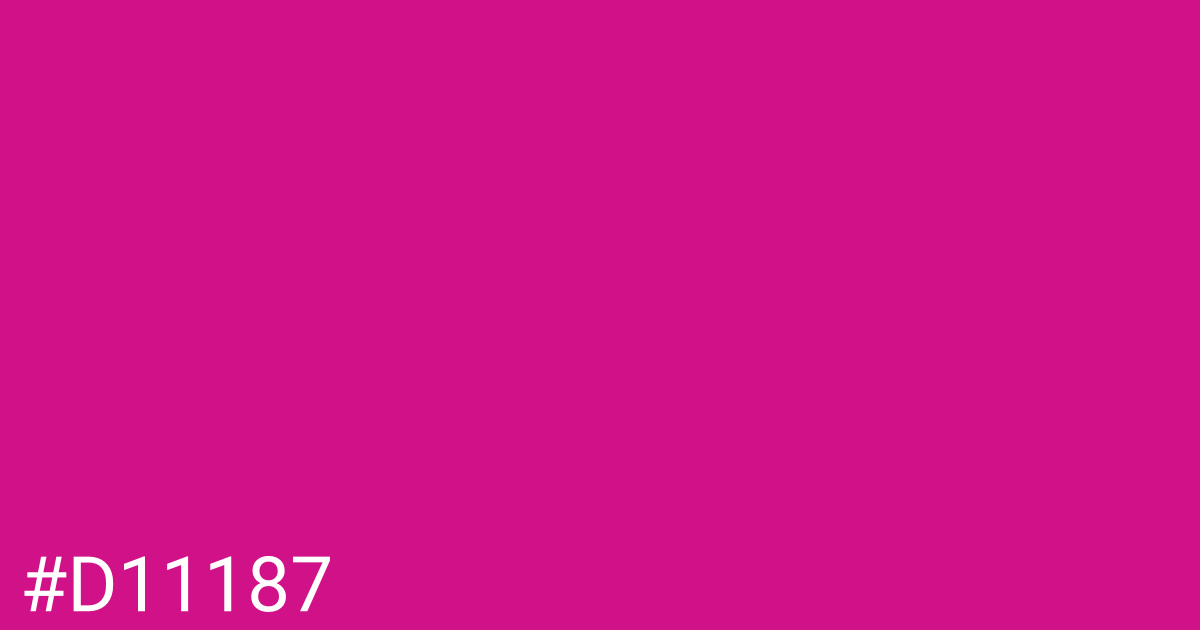 Hex color #d11187 graphic