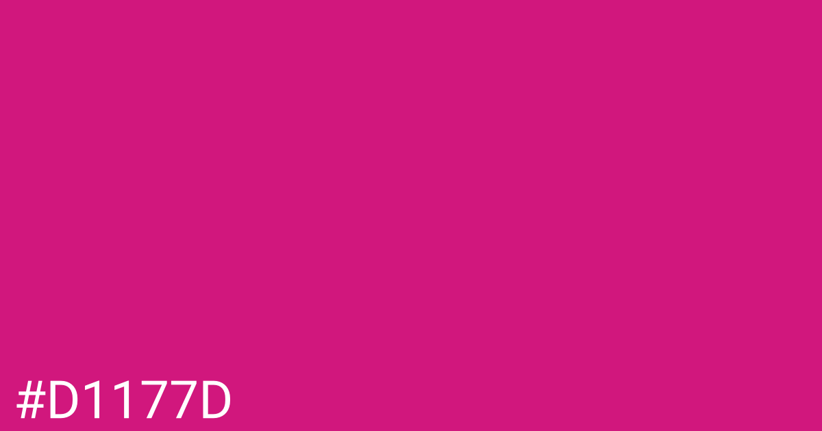 Hex color #d1177d graphic
